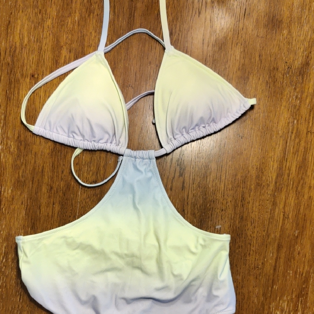 Pastel Gradient Bikini Top